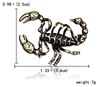 Брошь Скорпион1.