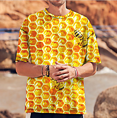 Футболка 3D Мёд, 50