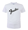 Футболка Fender белая 44-46, х.б