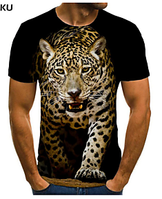 Футболка Гепард на чёрном.