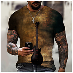 Футболка Гитара Лес Пол, чёрный. 56