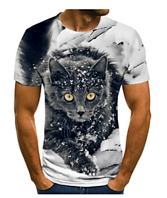 Футболка Кот Серый 48