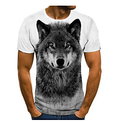 Футболка Волк, серый, 60