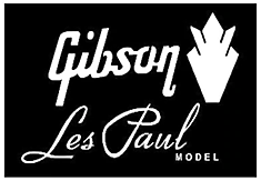 Наклейка Gibson Les Paul model 18х12см